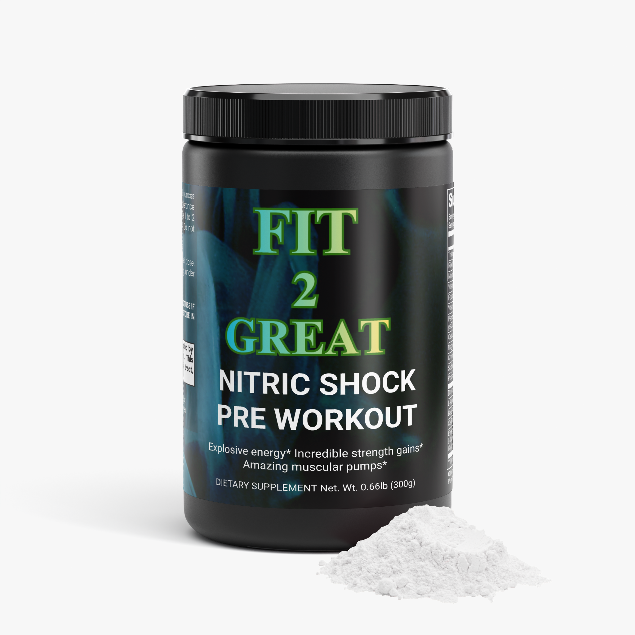Pre-Workout & Creatine Bundle — Energy, Strength & Workout Support | Nitric Shock Fruit Punch + Creatine Monohydrate