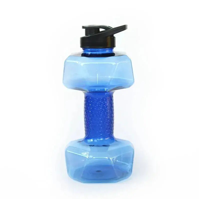 1pc 1500ml High Capacity Plastic Dumbbell Shaped Portable Water Bottle Creative Fitness Dumbbells Sport Bottle Fit2Great
