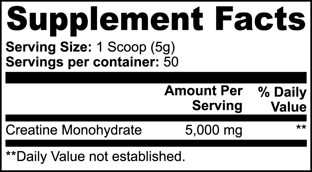 Creatine Monohydrate Fit2Great