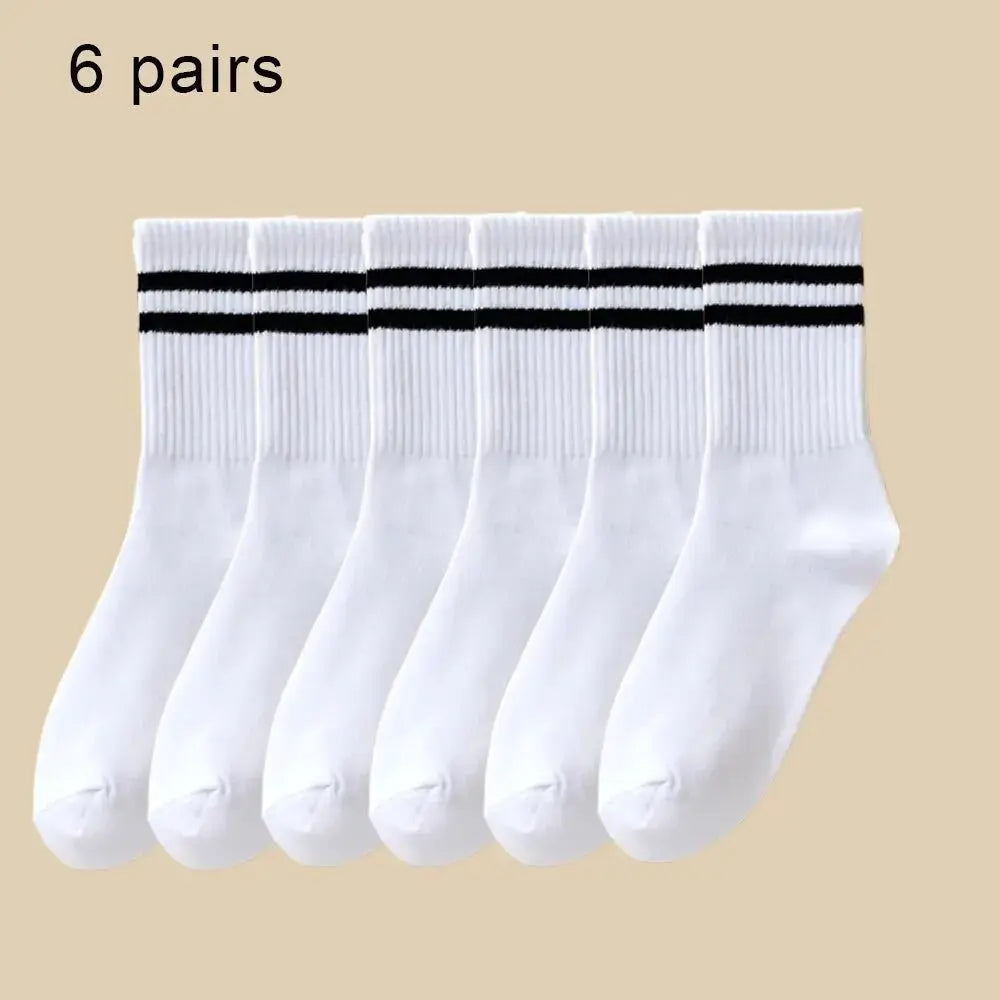 6 Pairs Women’s Mid Socks – Soft, Breathable & Comfortable - Fit2Great