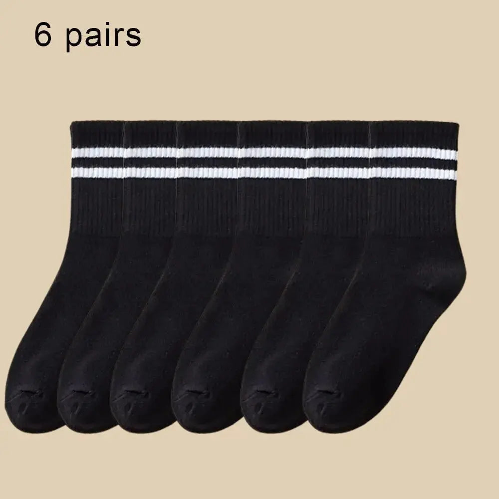 6 Pairs Women’s Mid Socks – Soft, Breathable & Comfortable - Fit2Great