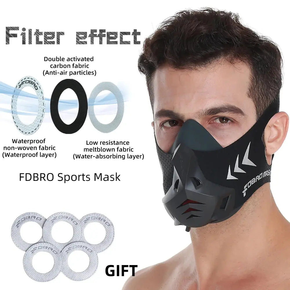 Altitude Training Mask | Adjustable Resistance Breathing Mask for Cardio Workouts Fit2Great