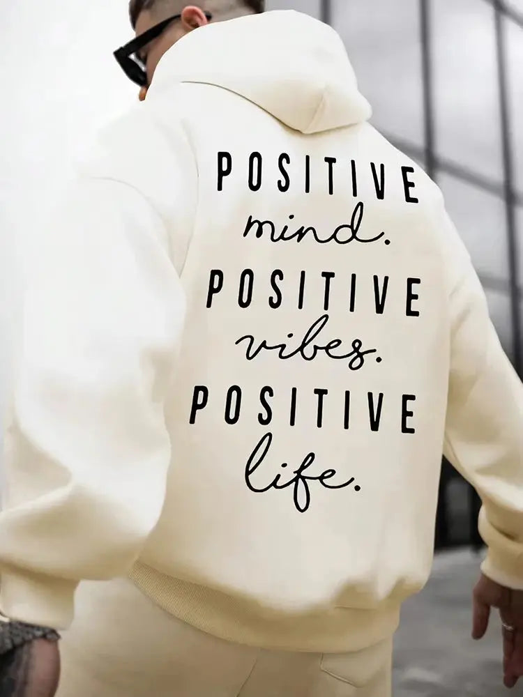 Autumn and Winter Fashion English Letter Printed Hoodie 100% Cotton High Quality Men's Casual Sports and Fitness Clothing Fit2Great