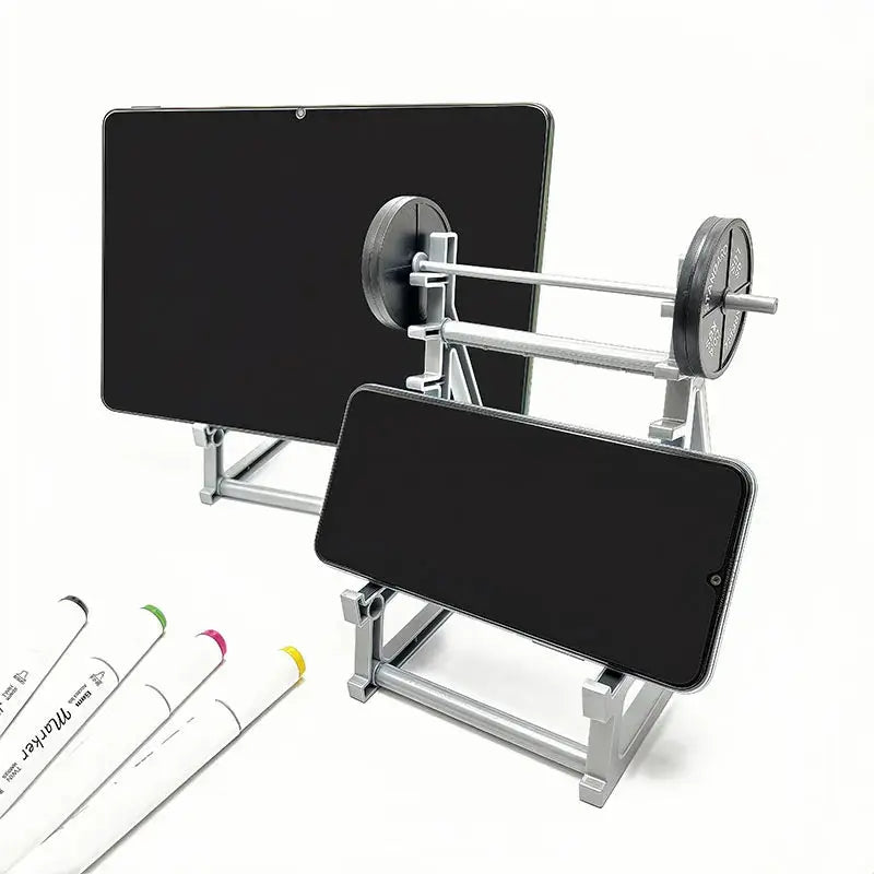 Barbell Design Desk Organizer For Pens Glasses, Smartphones Notebooks Mini Gym Equipment Office Decor Cool Stationery Gift Fit2Great