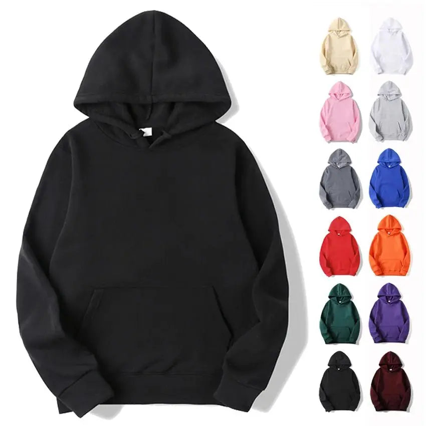 Blank Fleece Pullover Hoodie - Fit2Great