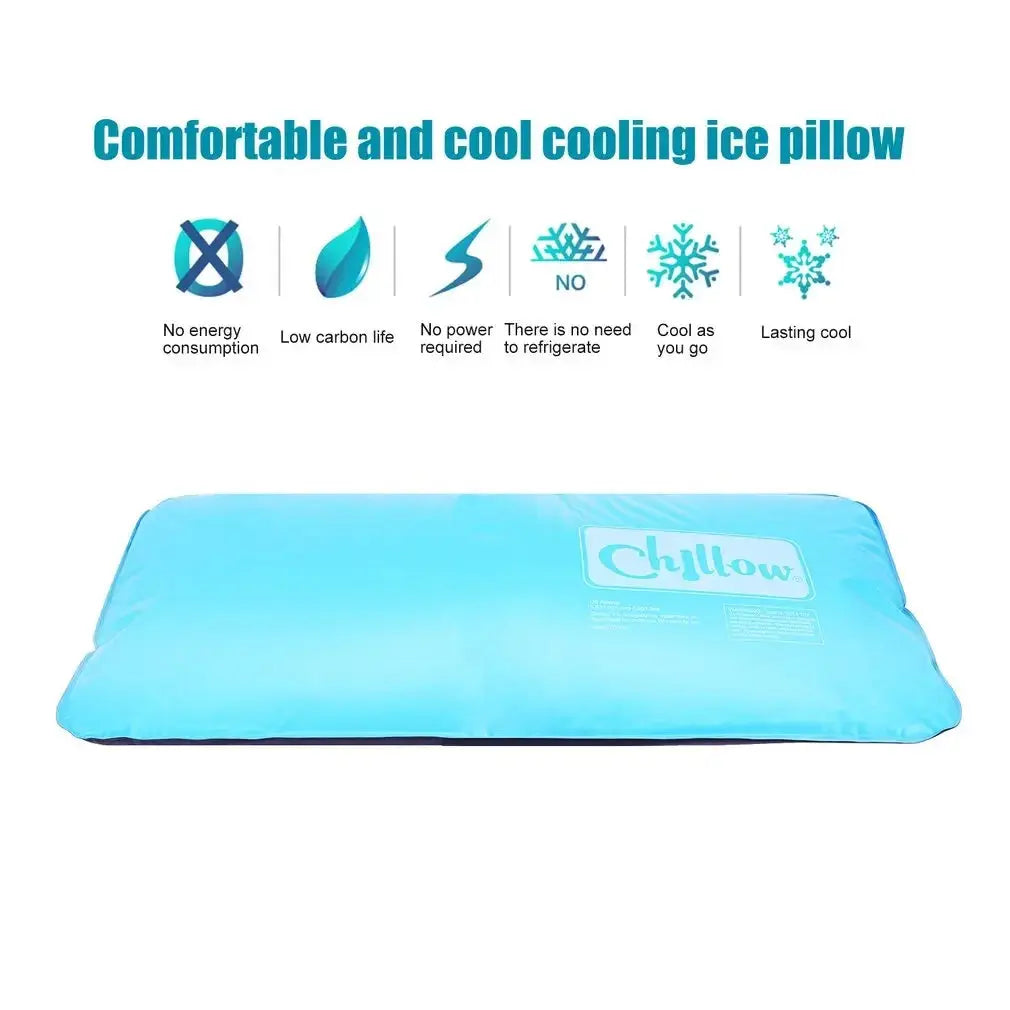 Cooling Ice Pillow | Reusable Cooling Pillow for Sleep, Travel & Relaxation