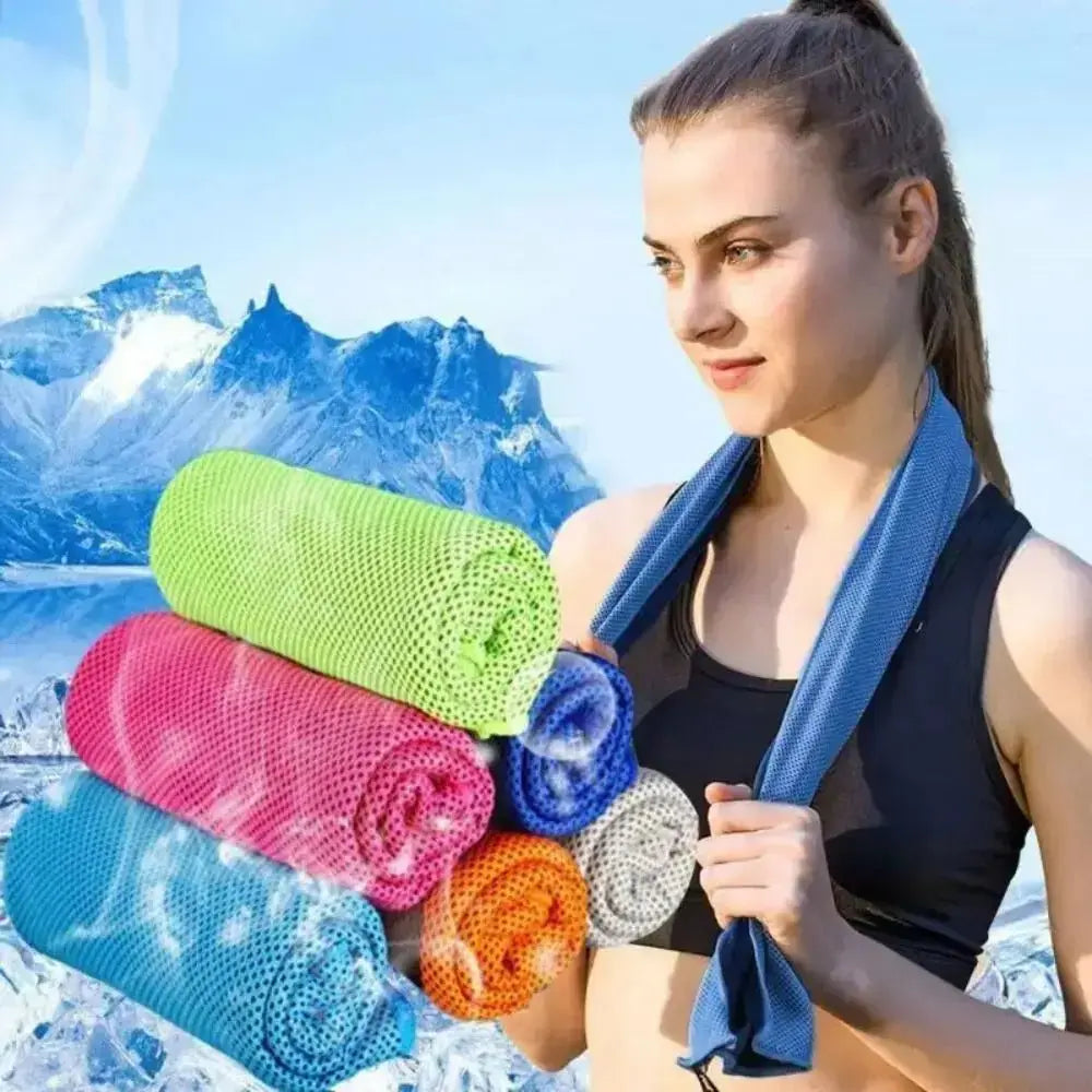 Cooling Microfiber Quick-Dry Towel for Gym, Sports & Outdoor | 30x80cm - Fit2Great