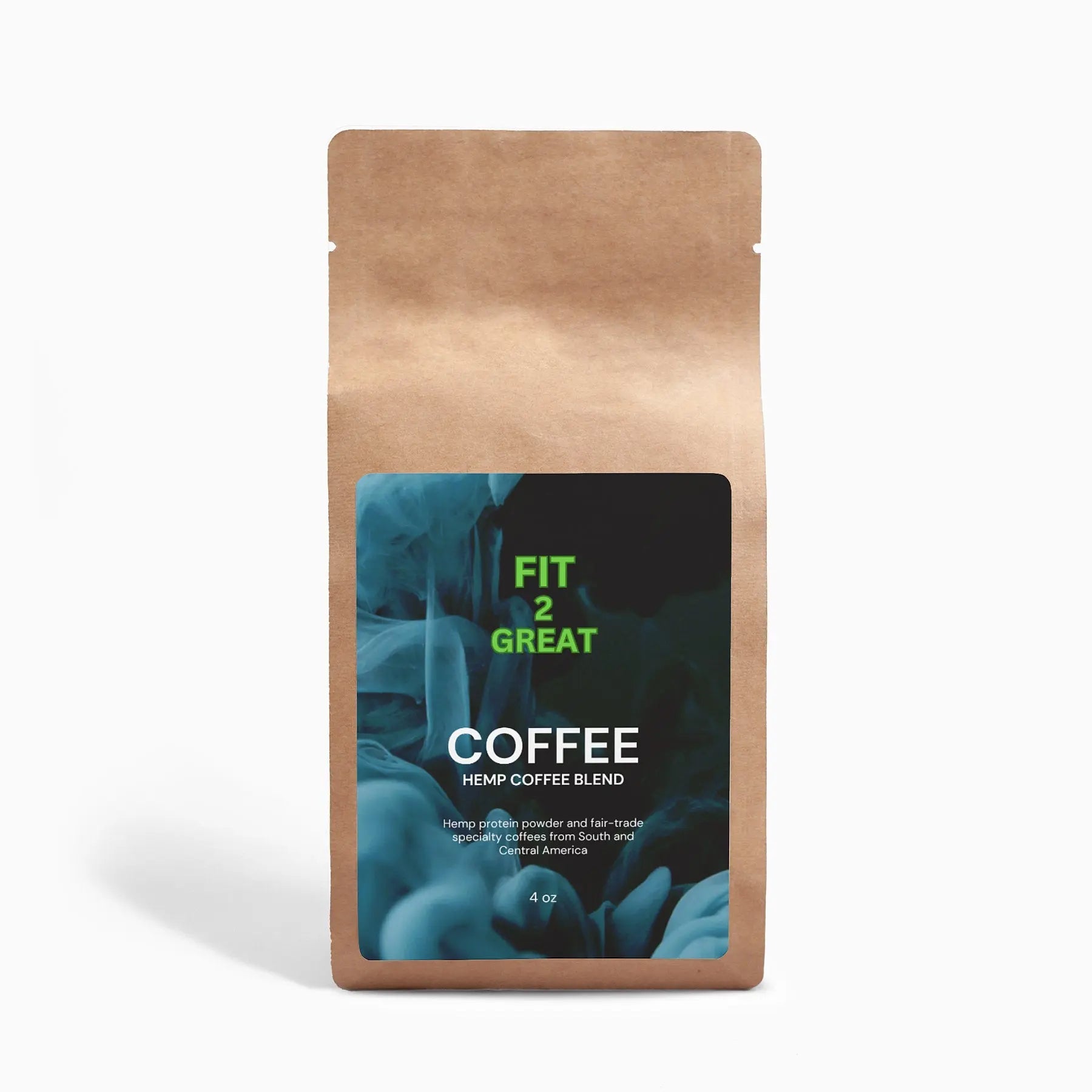 Hemp Coffee Blend - Medium Roast 4oz - Fit2Great