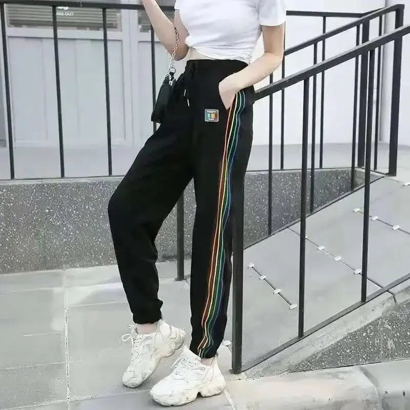 Joggers White Female Pants Fitness Elastic Waist Trousers for Women Clothes Sweatpants Jogging Harem Black with Pockets Sports G Fit2Great