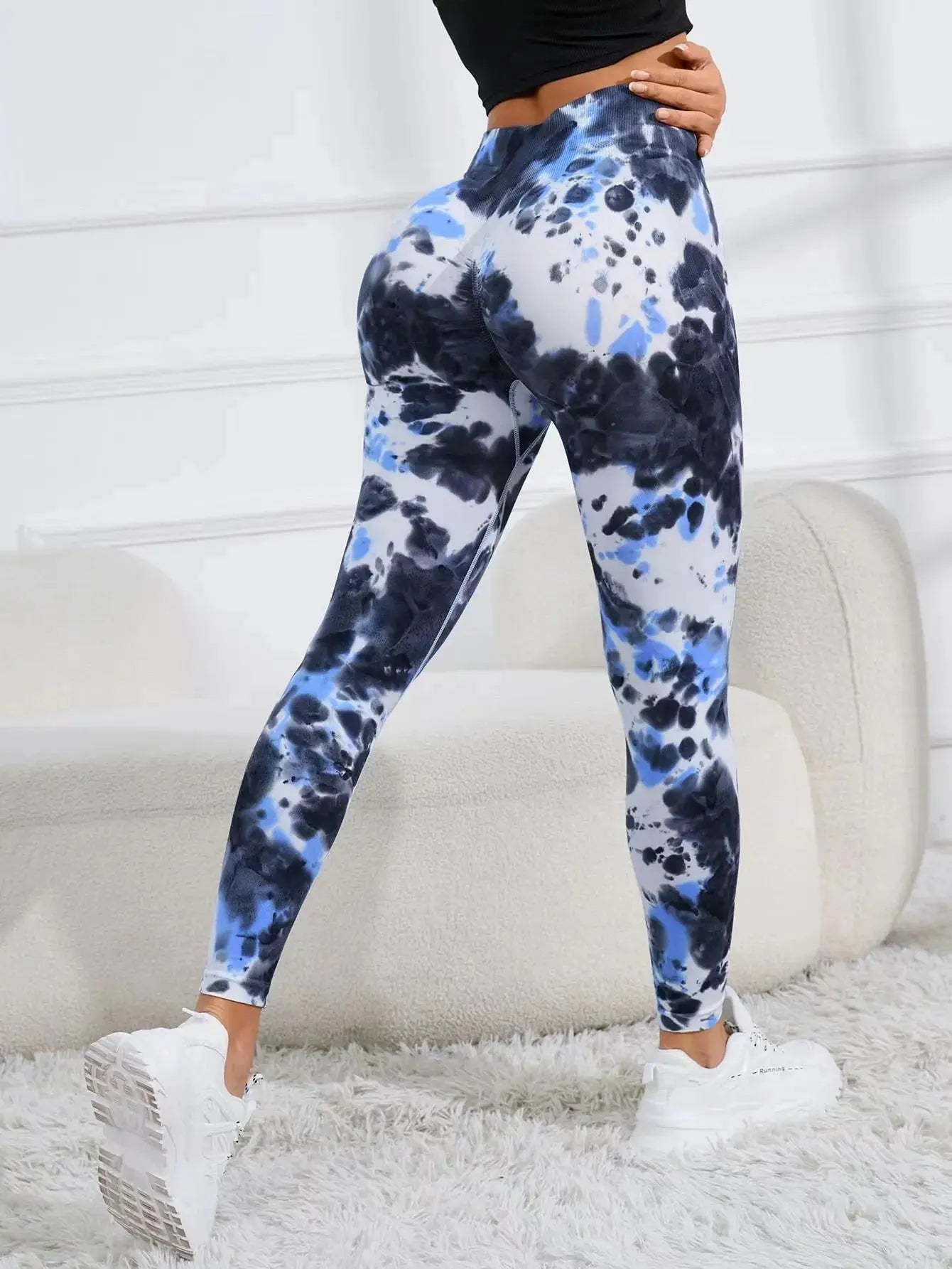 New Tye Die Seamless Yoga Pants 3D Printed Women High Waist Lifting Hip Honey Peach Hip Fitness Gym Leggings Running Sport Pants Fit2Great