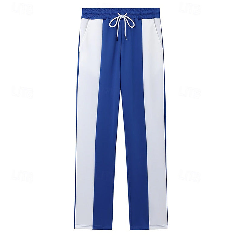 Cross-border Independent Station American Men's Leisure Sports Loose Health Cloth Waist Jogging Quick-drying Stitching Contrast Pants Fit2Great