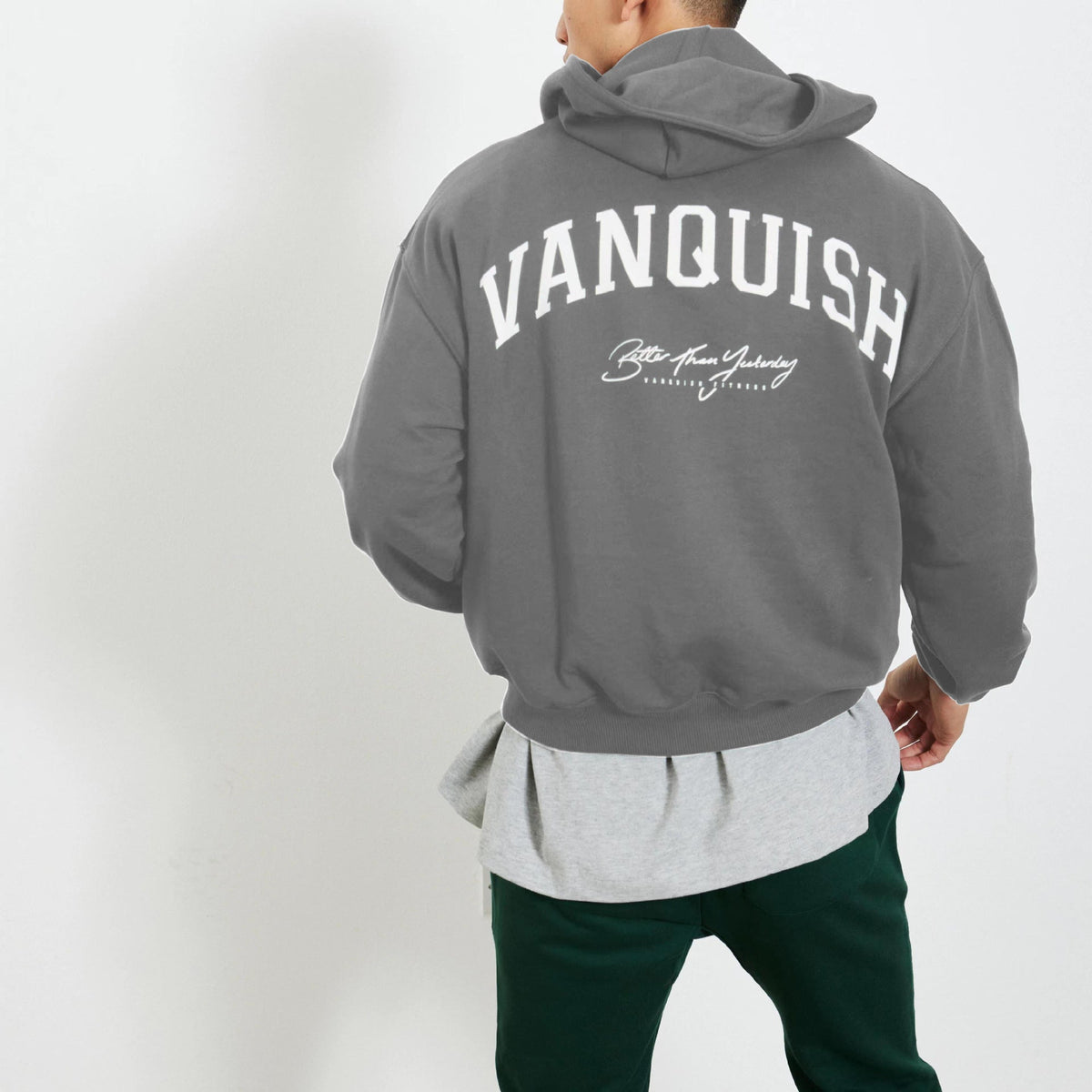 Autumn and Winter Muscle Fitness Sweater Men's Loose Training Running Hoodie Outer Wear All-match Pullover Top New Fashion Fit2Great