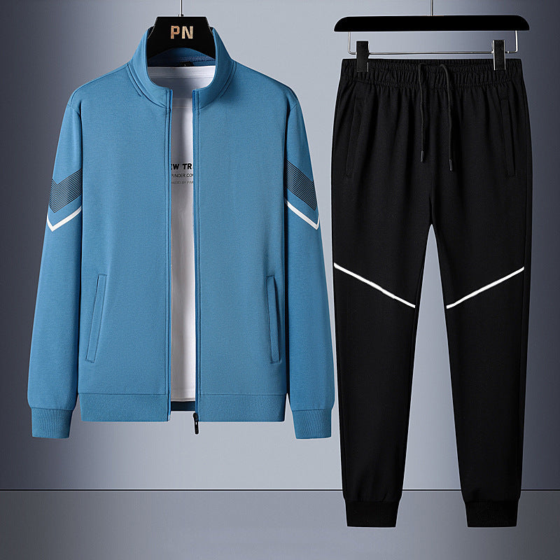 2023 Spring and Autumn Sports Suit Men's Trendy Design Sense Loose Sweatshirt with Casual Pants for Men Fit2Great