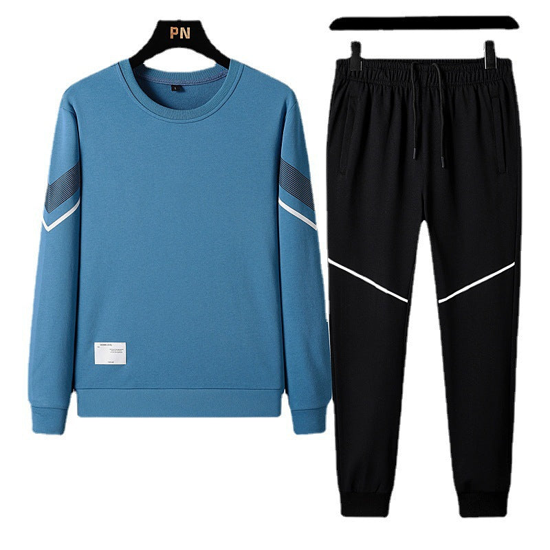 2023 Spring and Autumn Sports Suit Men's Trendy Design Sense Loose Sweatshirt with Casual Pants for Men Fit2Great
