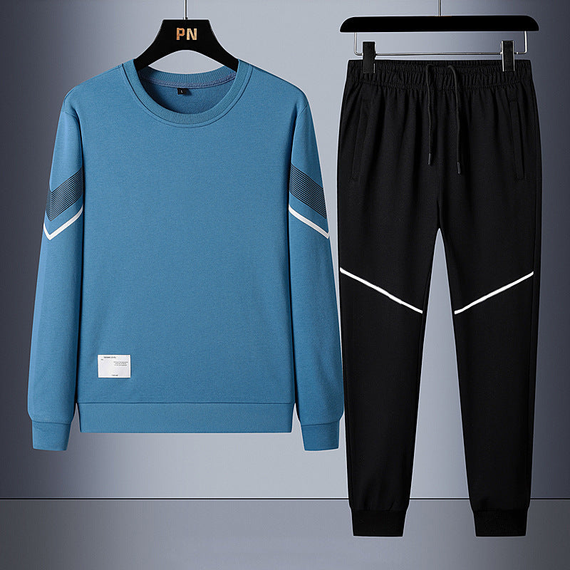 2023 Spring and Autumn Sports Suit Men's Trendy Design Sense Loose Sweatshirt with Casual Pants for Men Fit2Great