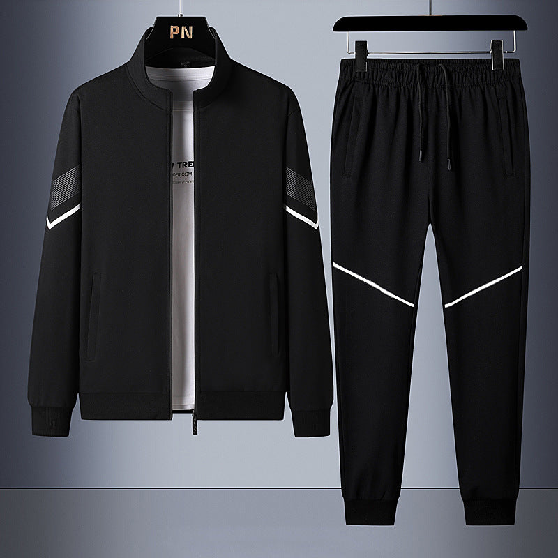 2023 Spring and Autumn Sports Suit Men's Trendy Design Sense Loose Sweatshirt with Casual Pants for Men Fit2Great