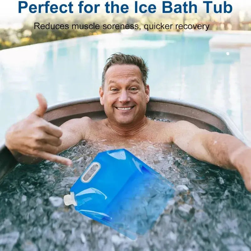 Reusable Ice Bath Bags for Cold Plunge | 5L & 10L Portable Freezer Water Bags
