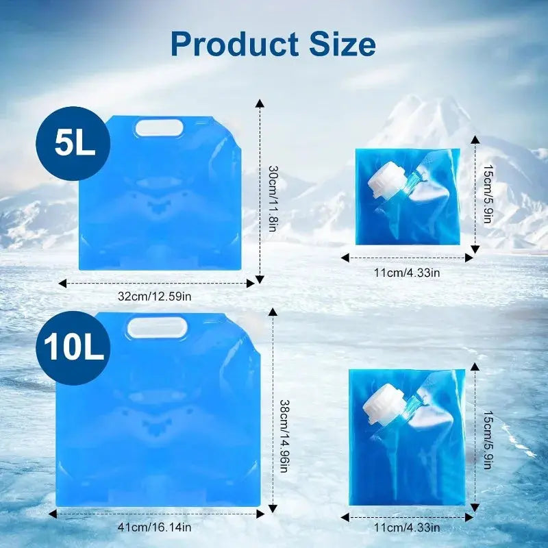 Reusable Ice Bath Bags for Cold Plunge | 5L & 10L Portable Freezer Water Bags
