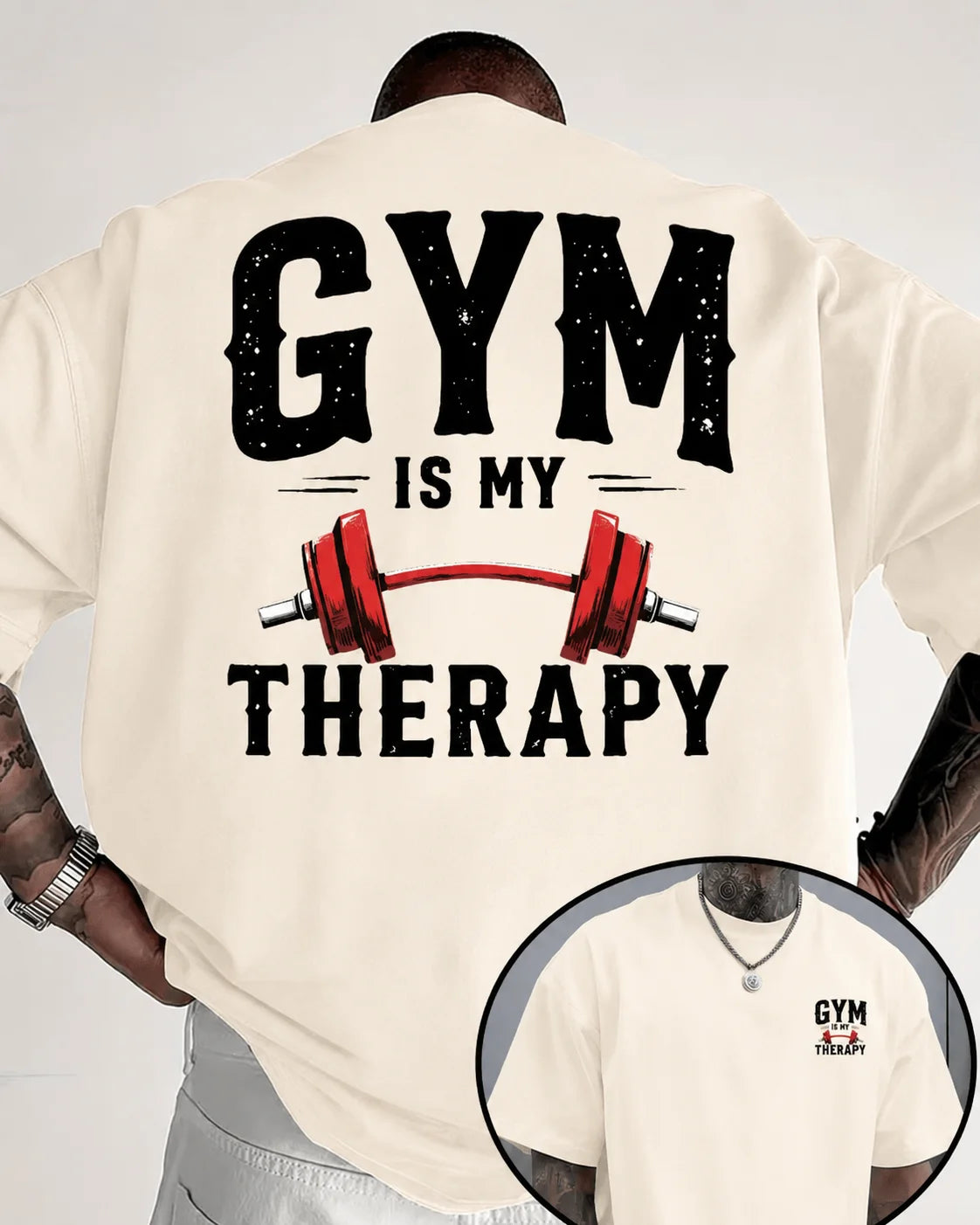 Men's Gym Relax Print T Shirt Soft Breathable Fitness Tee with Bold Workout Graphics Men's Clothing Summer Short Sleeve T-Shirt Fit2Great