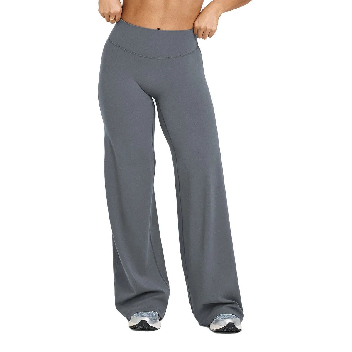 High Waisted Straight Leg Yoga Pants for Women, Naked Feeling Butt Lifting Loose Fit Workout Trousers, Slimming Gym Pants Fit2Great