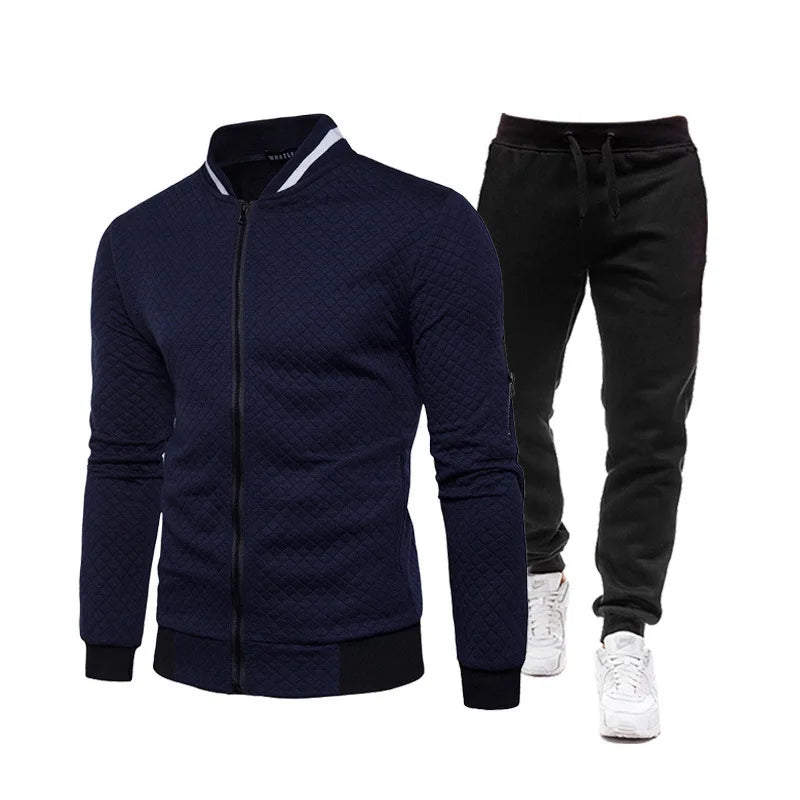 2025 New Mens Tracksuit Set Two Piece Tracksuit Men Fashion Jogging Suit Outfits Men Spring Autumn Baseball Sports Suit Set Wear Fit2Great