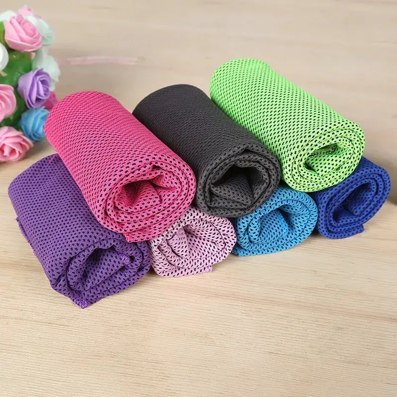 Microfiber Instant Cooling Ice Face Towel – Quick-Dry & Reusable