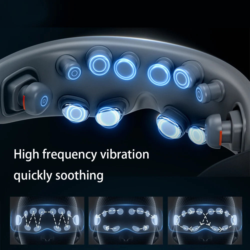 Super Relax Eye Massager – 12-Head Heat & Vibration Therapy