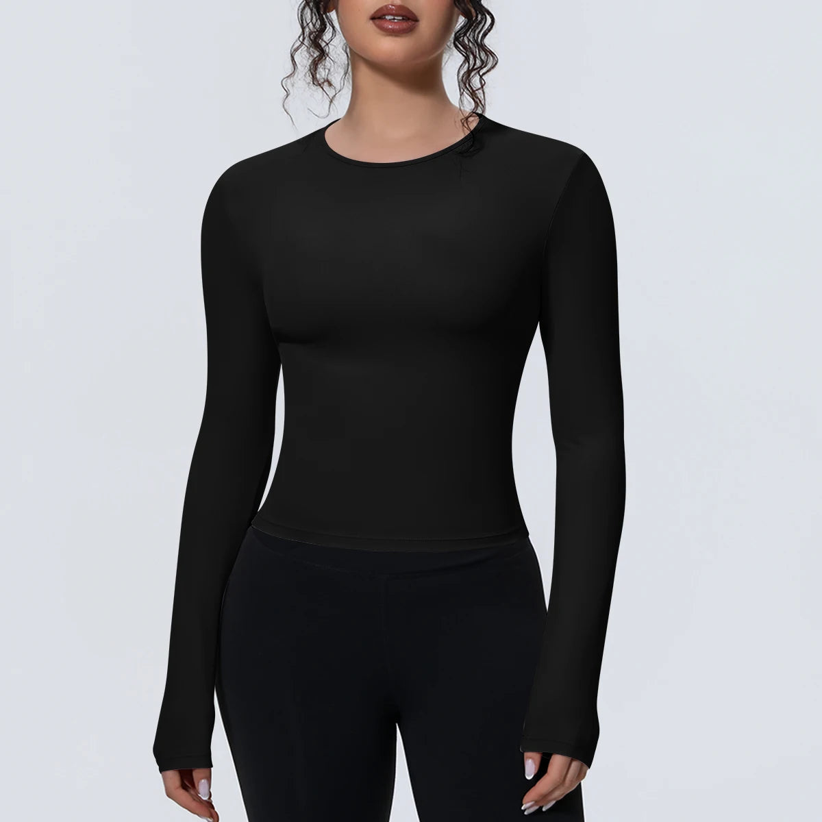 Woman's Yoga Long Sleeved Gym Sports Running Top Slim Breathable Soild Color Fitness Top Running Shirts Gym Top Yoga Sport Top Fit2Great
