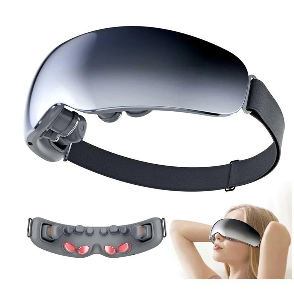 Super Relax Eye Massager – 12-Head Heat & Vibration Therapy