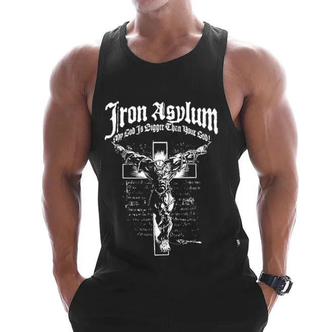Fitness Clothing Men Muscle Shirt Cotton Men Tank Top Workout Bodybuilding Men Sportwear Tank Top Sleeveless Vest Fit2Great