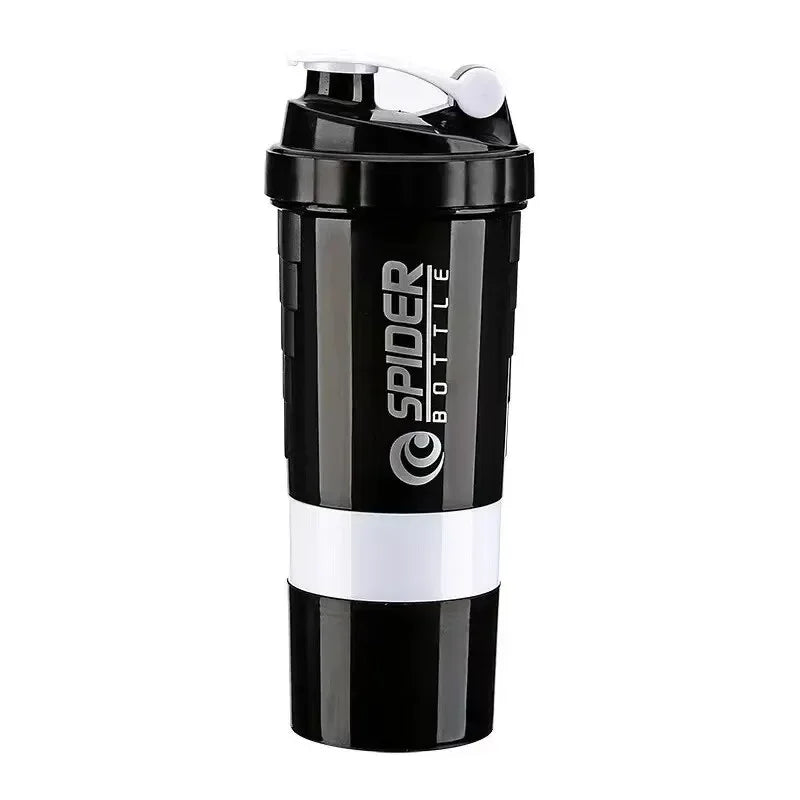 3-Layer Protein Shaker Bottle – Portable Powder & Supplement Mixing Cup