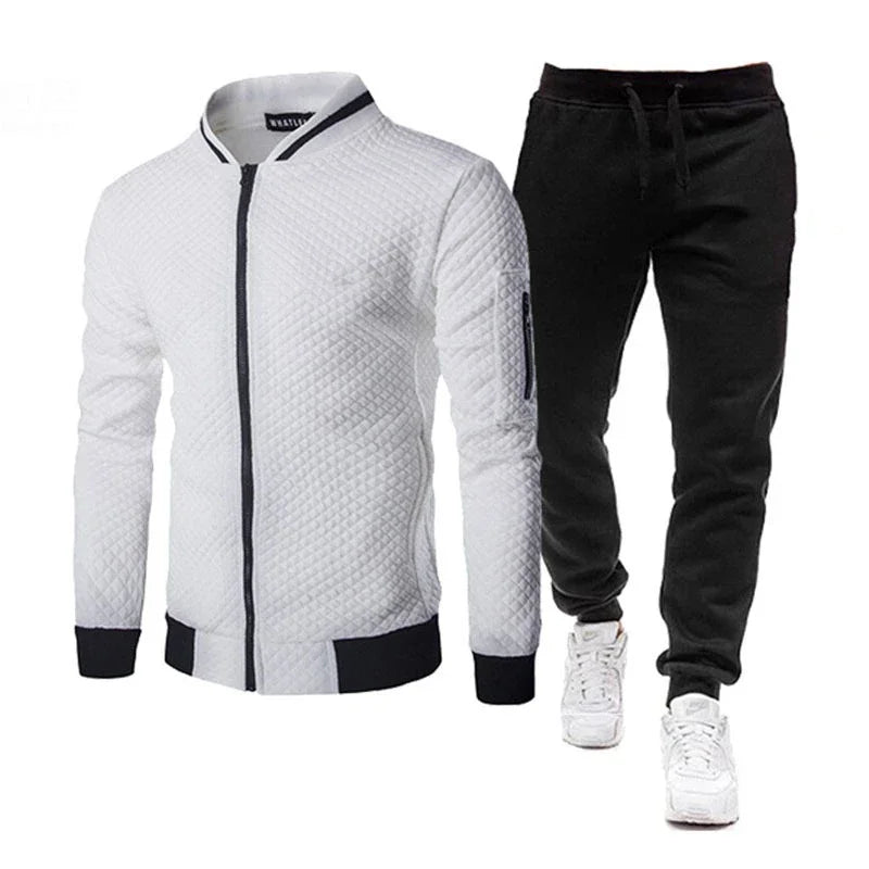 2025 New Mens Tracksuit Set Two Piece Tracksuit Men Fashion Jogging Suit Outfits Men Spring Autumn Baseball Sports Suit Set Wear Fit2Great