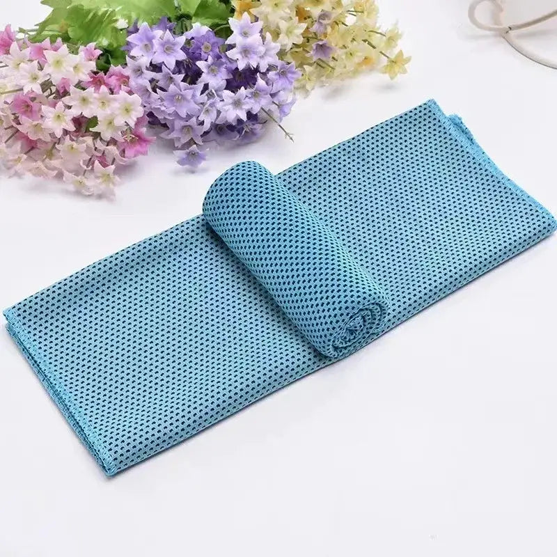 Microfiber Instant Cooling Ice Face Towel – Quick-Dry & Reusable