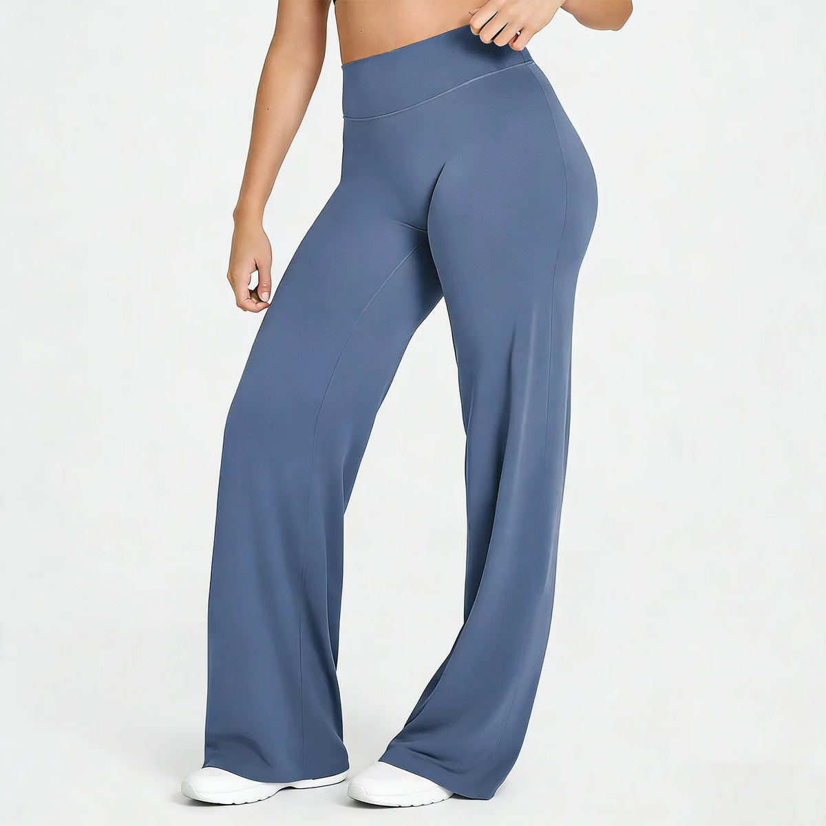 High Waisted Straight Leg Yoga Pants for Women, Naked Feeling Butt Lifting Loose Fit Workout Trousers, Slimming Gym Pants Fit2Great