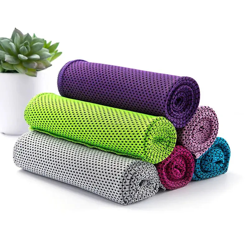 Microfiber Instant Cooling Ice Face Towel – Quick-Dry & Reusable