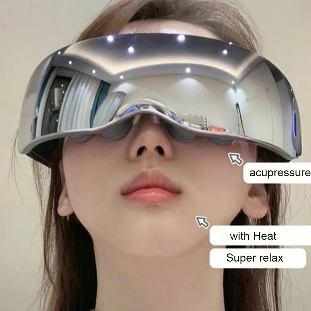 Super Relax Eye Massager – 12-Head Heat & Vibration Therapy