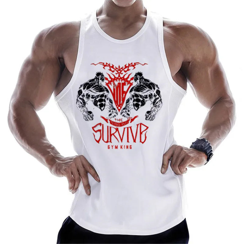 Fitness Clothing Men Muscle Shirt Cotton Men Tank Top Workout Bodybuilding Men Sportwear Tank Top Sleeveless Vest Fit2Great