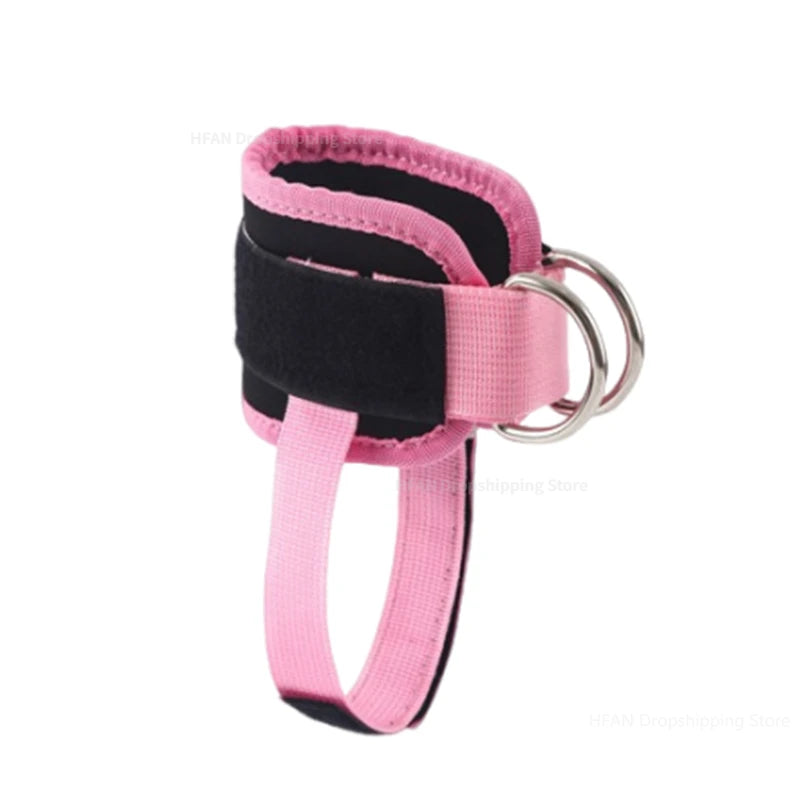 Pink Ankle Straps for Cable Machines Comfortable & Durable