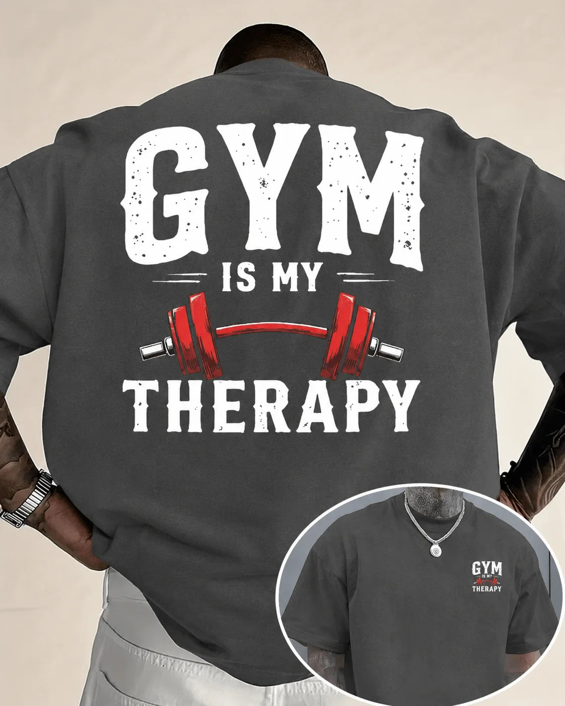 Men's Gym Relax Print T Shirt Soft Breathable Fitness Tee with Bold Workout Graphics Men's Clothing Summer Short Sleeve T-Shirt Fit2Great