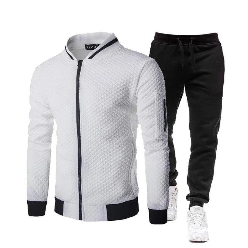 2025 New Mens Tracksuit Set Two Piece Tracksuit Men Fashion Jogging Suit Outfits Men Spring Autumn Baseball Sports Suit Set Wear Fit2Great