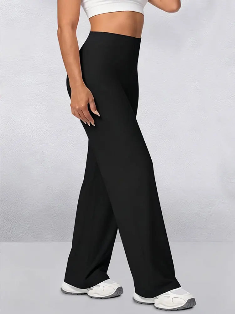 Yoga Pants Womens Trousers High Waisted Straight Wide Leg Leggings Hip up Sports Tights Suitable For Yoga Gym Casual Clothings Fit2Great