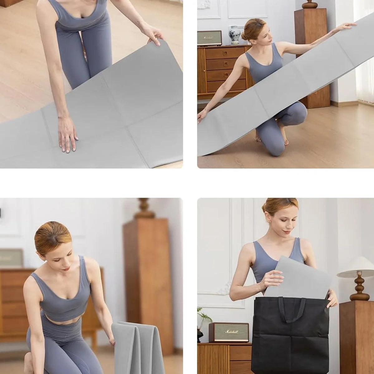TPE Foldable Fitness Mat – Travel-Ready