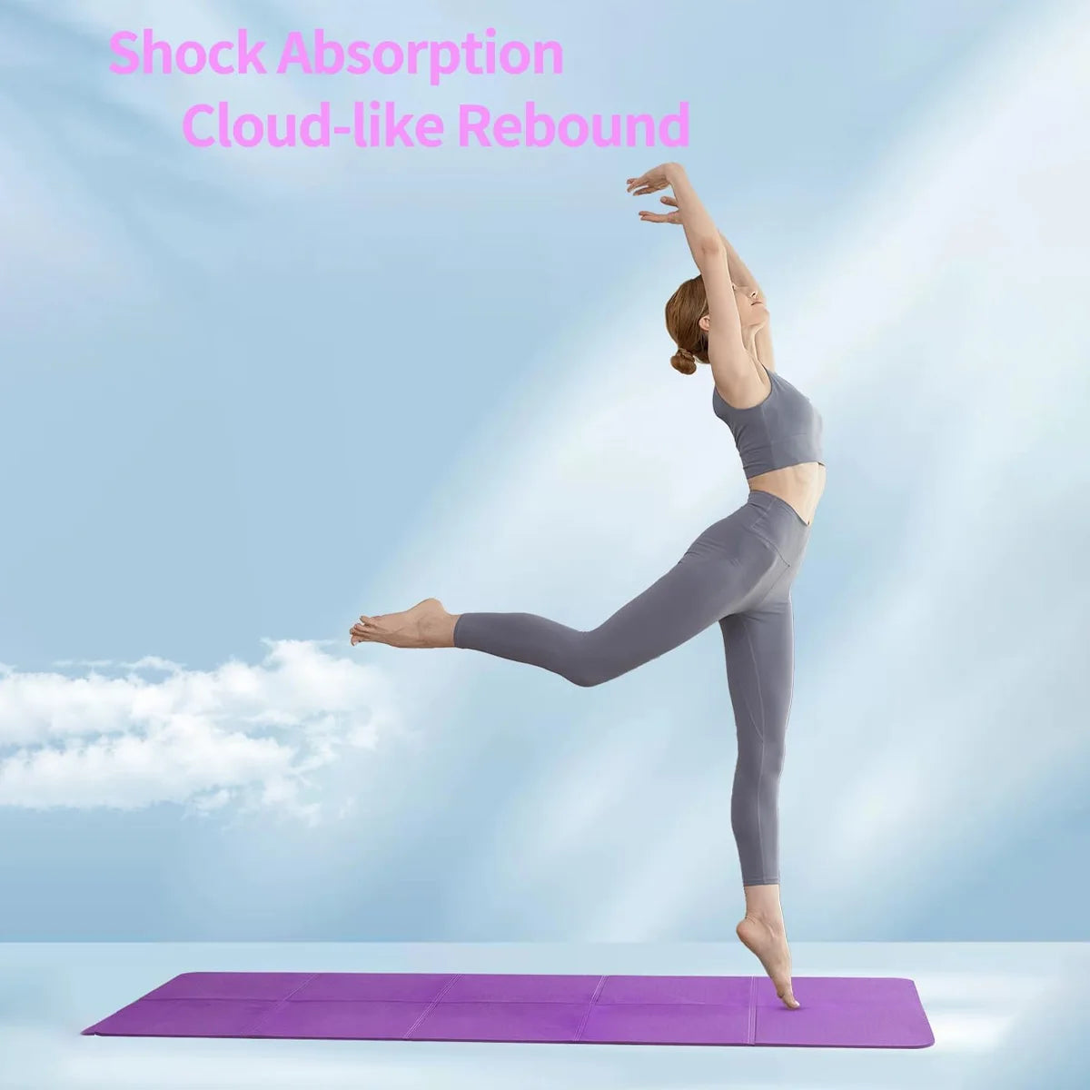 TPE Foldable Fitness Mat – Travel-Ready