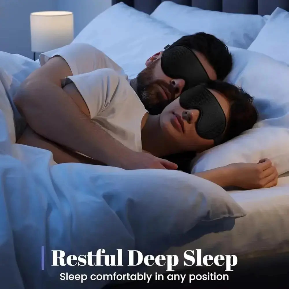 Sleep Mask Blackout Eye Mask for Sleep - 3D Breathable Soft Comfortable Eye Mask for Sleeping- Adjustable strap Unisex