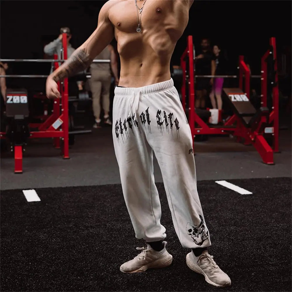Spring and Autumn new men's gym jogging pants casual sports pants sports leggings fitness and bodybuilding pants Fit2Great