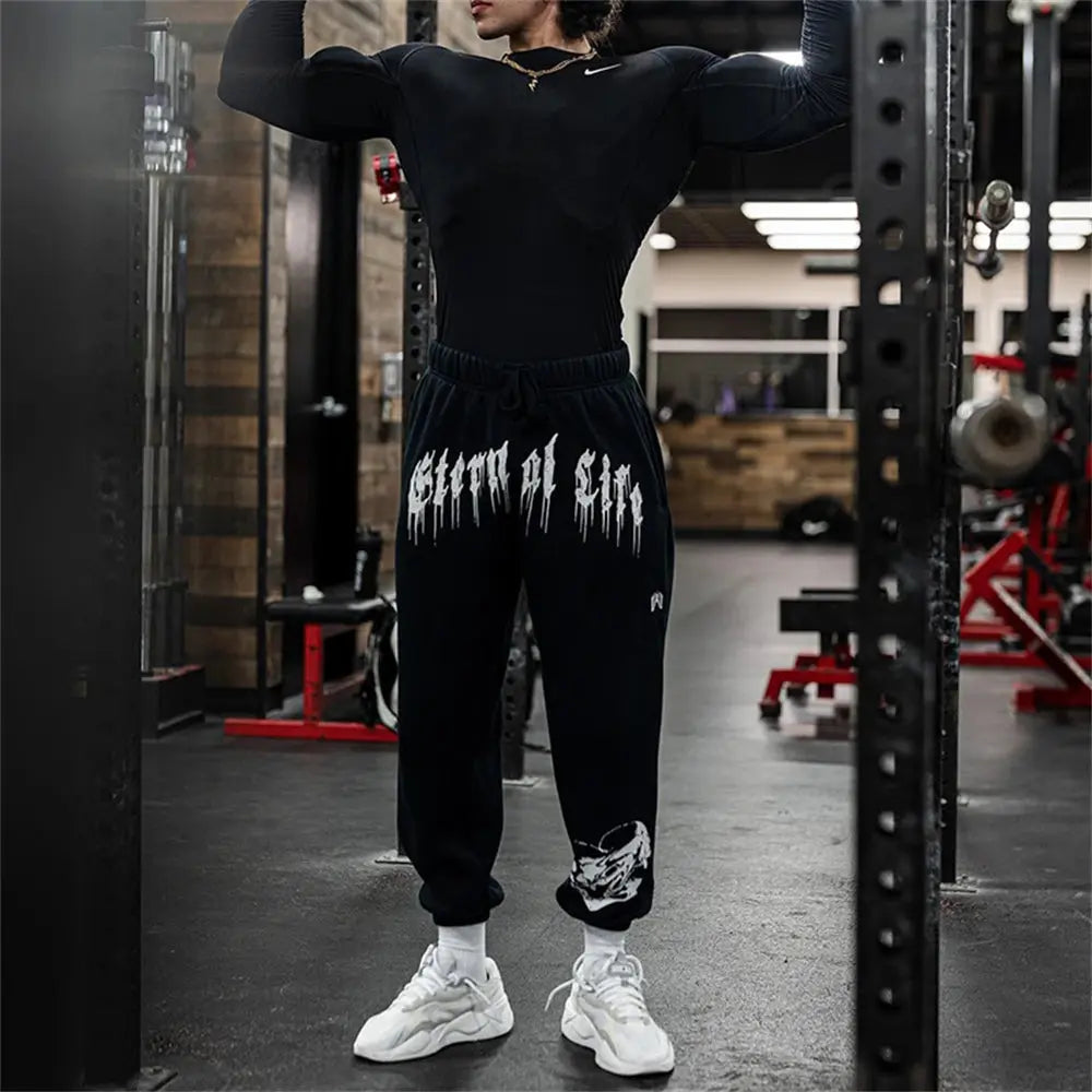 Spring and Autumn new men's gym jogging pants casual sports pants sports leggings fitness and bodybuilding pants Fit2Great