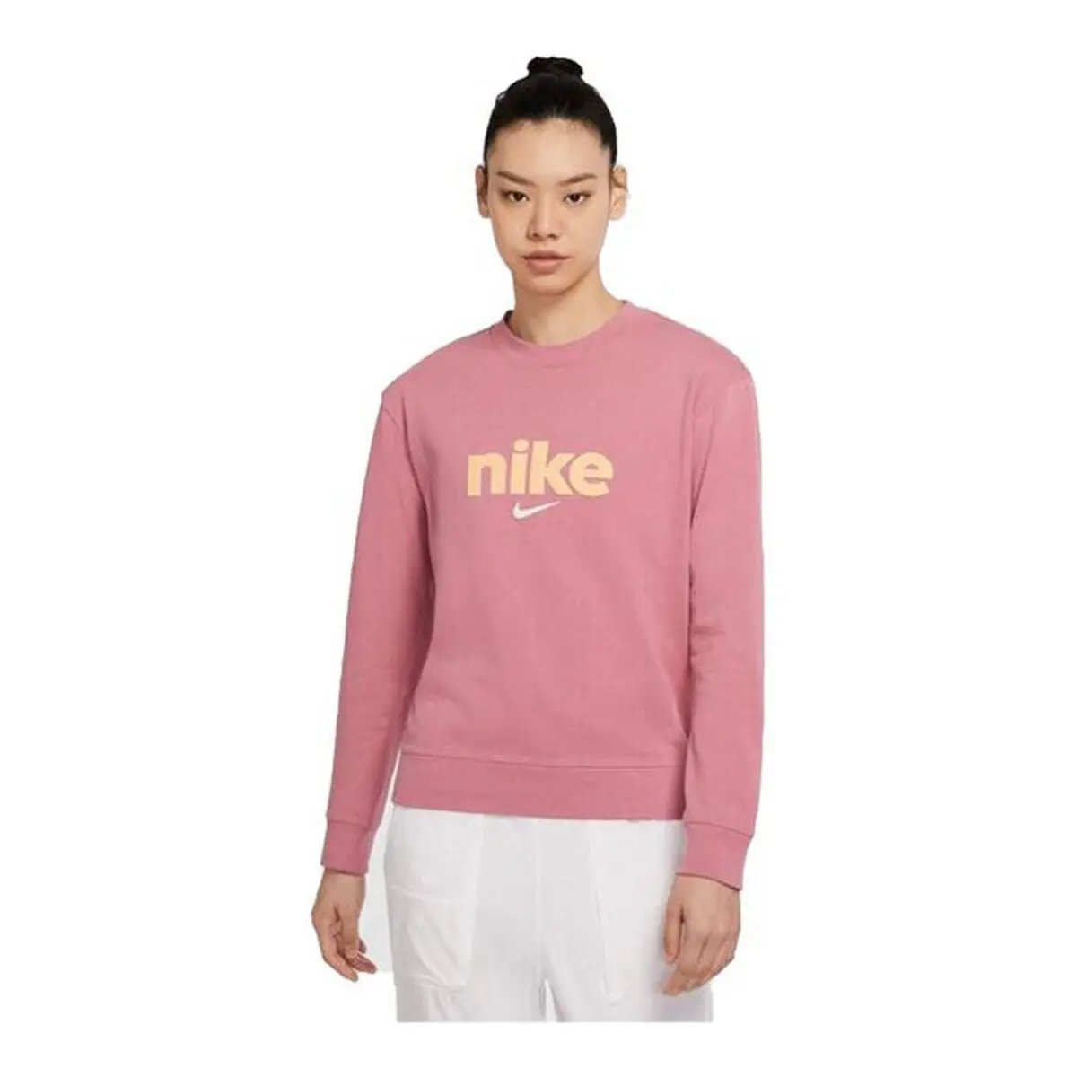 Women's long sleeve T-shirt Nike Crew Pink Nike