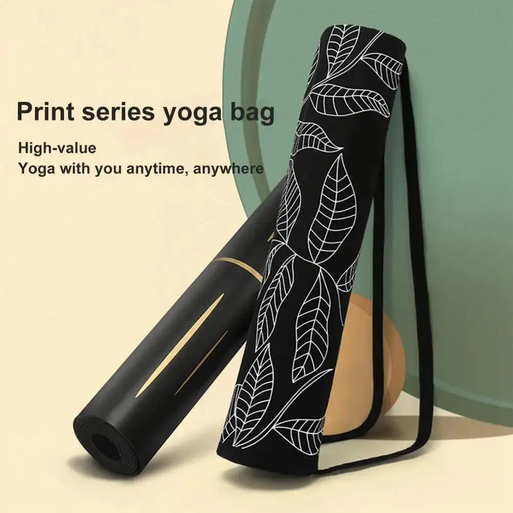 Yoga Mat Bag Pilates Fitness Workout Leaf Print - Fit2Great