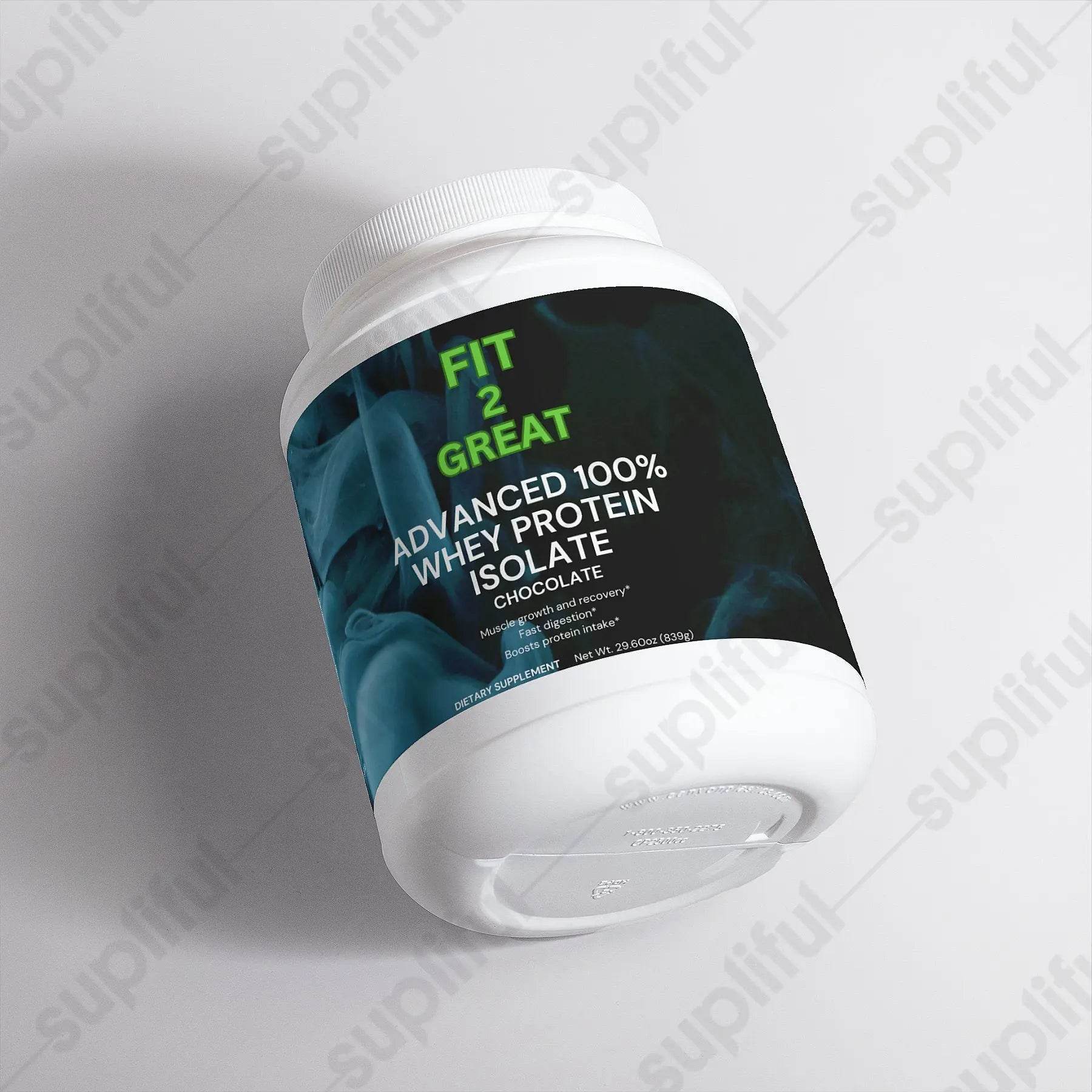 Advanced 100% Whey Protein Isolate (Chocolate) - Fit2Great