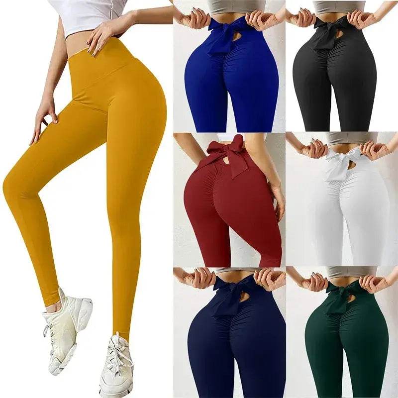Bow Tie Yoga Pants - Fit2Great